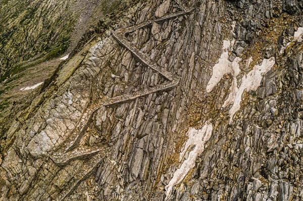 Old roman road on mountain — Stock Photo, Image