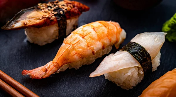 Sushi sashimi set close-up — Fotografia de Stock