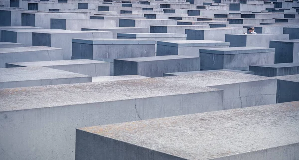 Lajes de concreto do Memorial do Holocausto — Fotografia de Stock