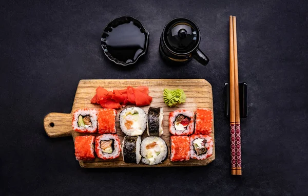 Conjunto de sushi maki — Fotografia de Stock