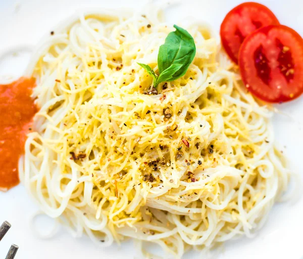 Spaghetti dinner — Stock Photo, Image