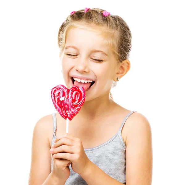 Little girl with lollipop — Stock Photo, Image