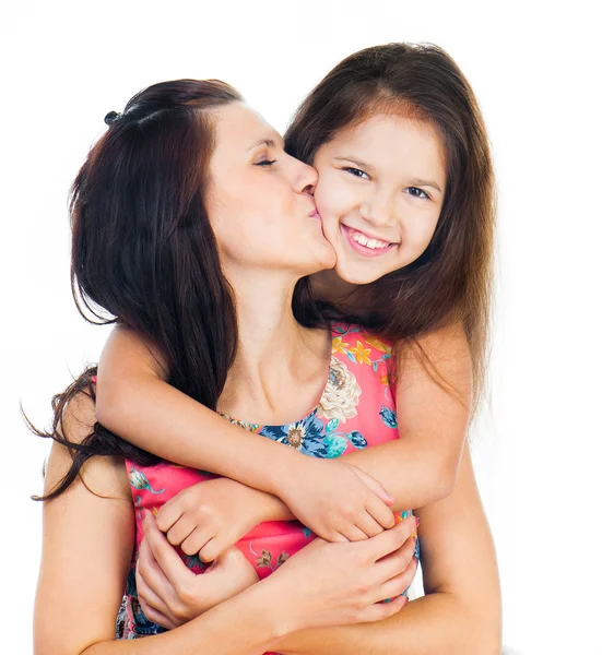 Menina abraçando sua mãe — Fotografia de Stock