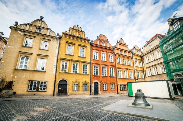 Colorful houses in Warsaw — Stock Photo, Image