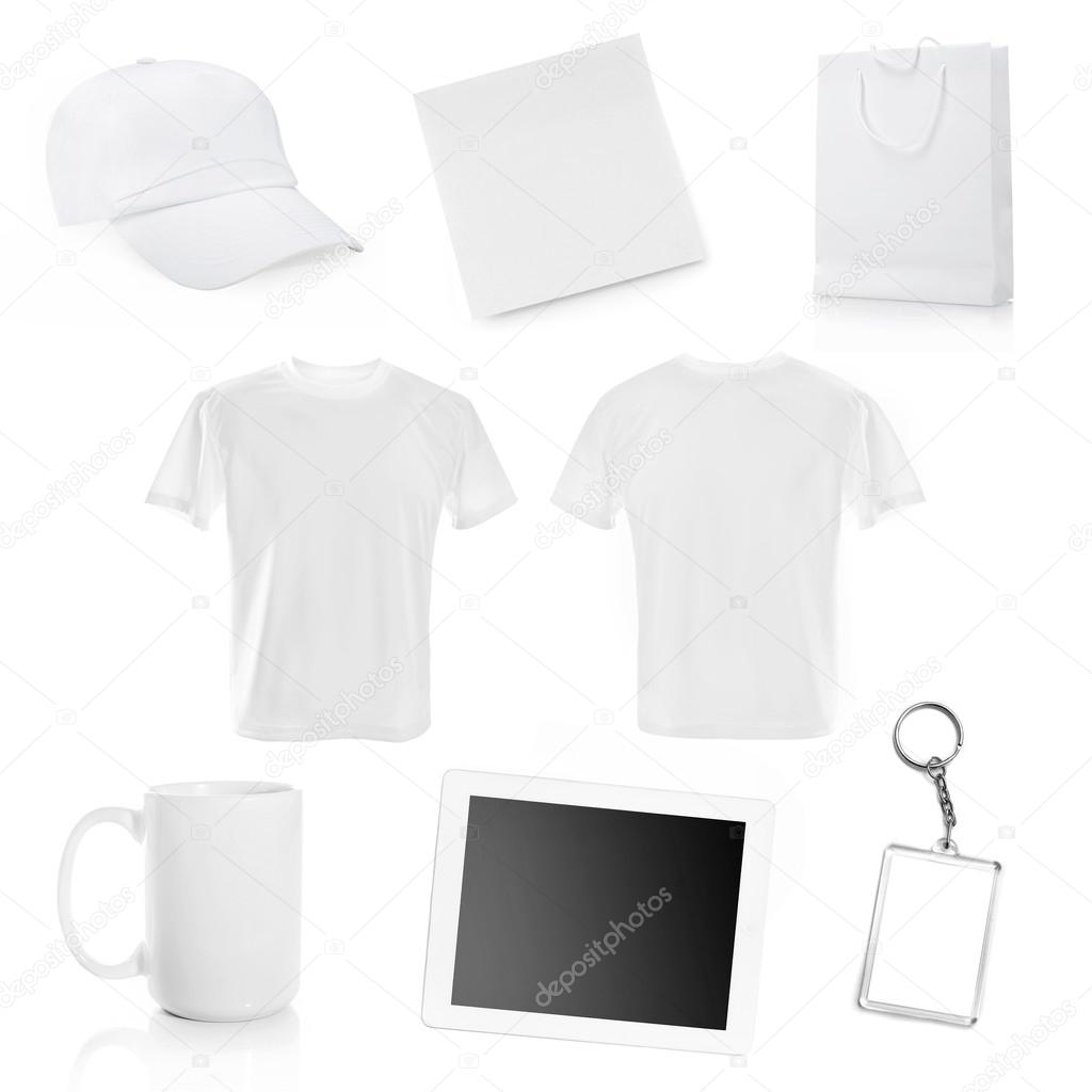 collage of white objects