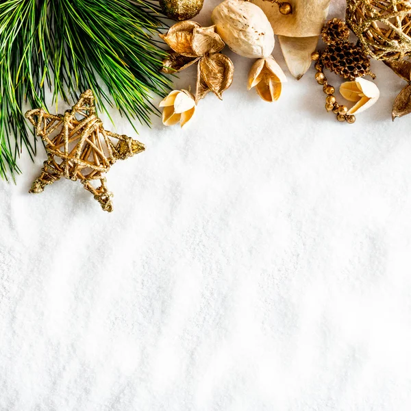 Background with Christmas decorations — Stock Photo, Image