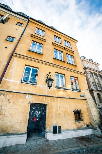 Colorful houses in Warsaw — Stock Photo, Image