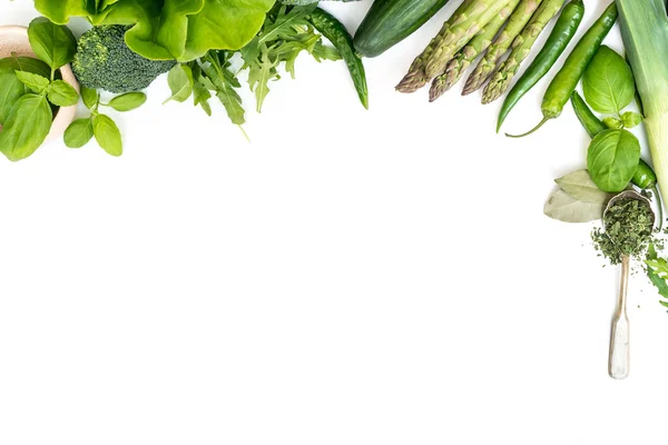 Vegetables on a white — Stock Photo, Image