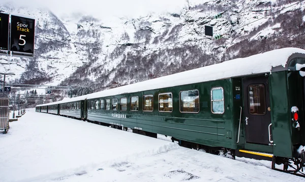 Kolejowego Flåm — Zdjęcie stockowe