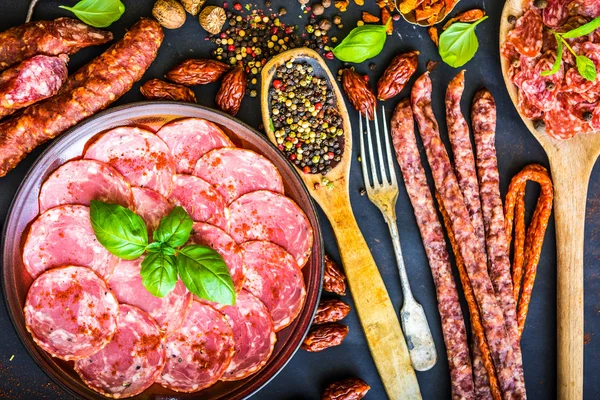 Various sausages — Stock Photo, Image