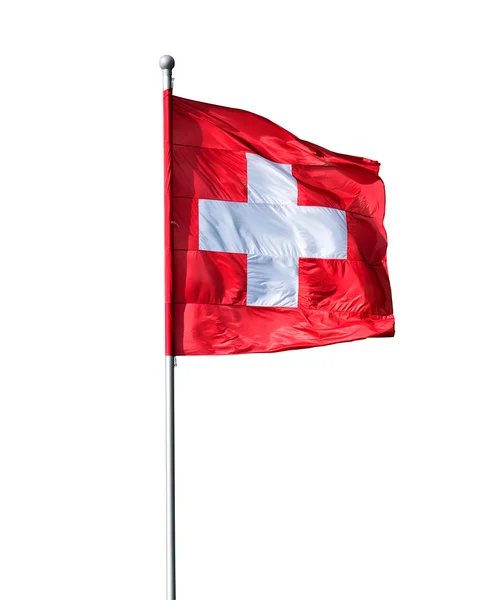 Szwajcarska flaga — Zdjęcie stockowe