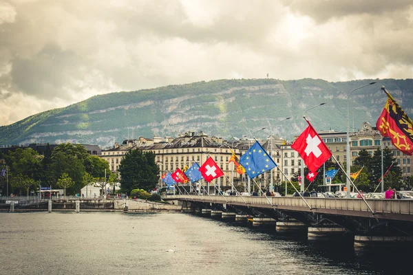 Vista de geneva — Fotografia de Stock