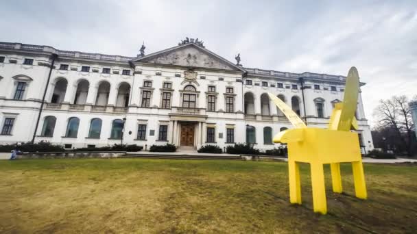 Nationale bibliotheek in Warschau — Stockvideo