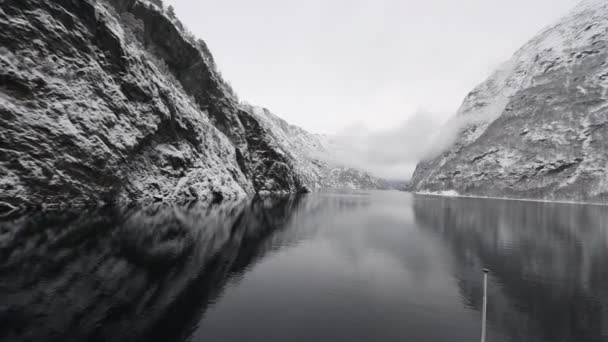 Norwegische Fjorde — Stockvideo