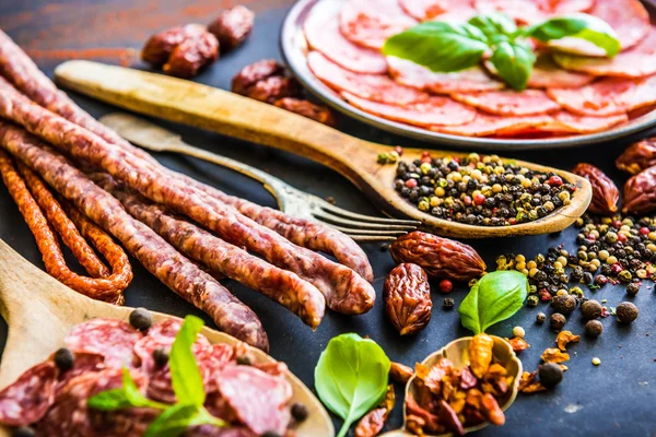 Various sausages — Stock Photo, Image