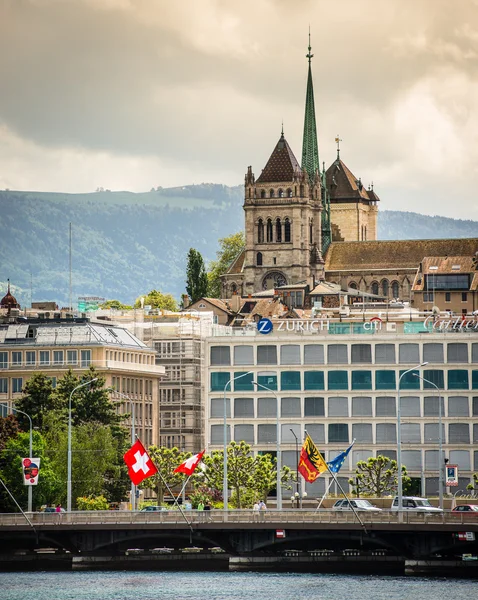 Vista de geneva — Fotografia de Stock