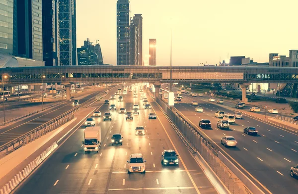 Straat in Dubai — Stockfoto