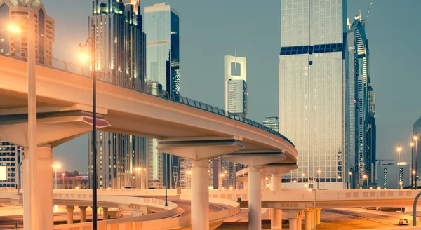 Straat in Dubai — Stockfoto