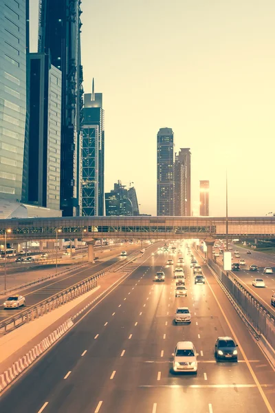 Straat in Dubai — Stockfoto