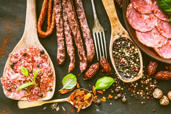 Various sausages — Stock Photo, Image