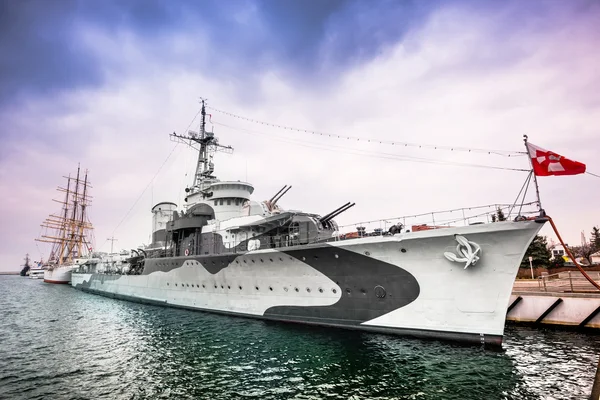 Válečná loď — Stock fotografie