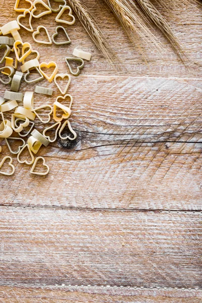 Herart shaped pasta — Stock Photo, Image
