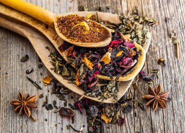 tahta kaşık kuru çay