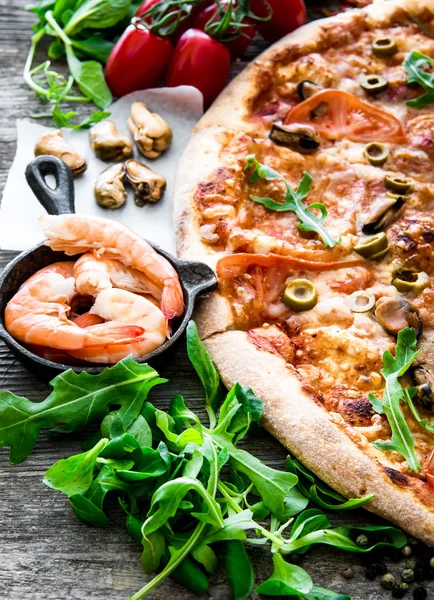 Leckere Pizza — Stockfoto