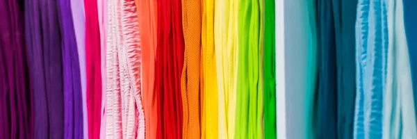 Abstraktní barevné duhové tkaničky Foto — Stock fotografie