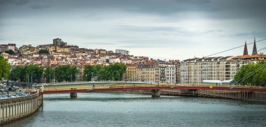 Sona nehirden, Lyon, Fransa görüntülemek