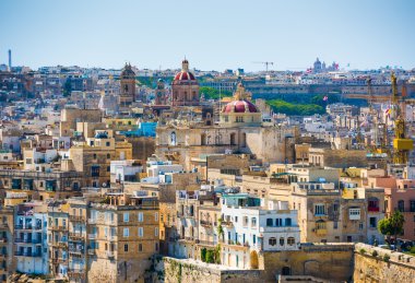 Valletta şehri yüksek gelen