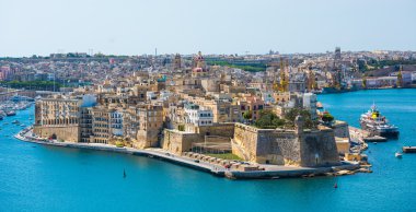 view on Valletta from sea clipart