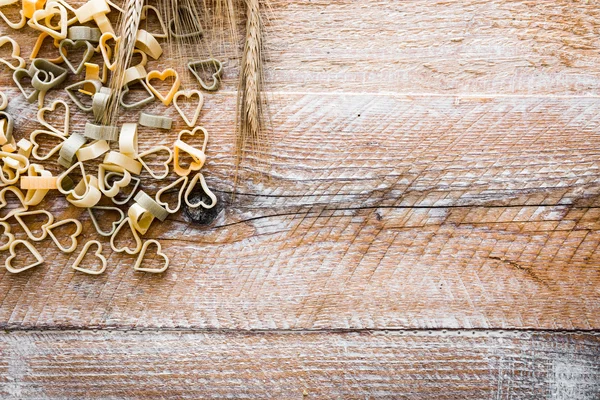 Herart shaped pasta — Stock Photo, Image