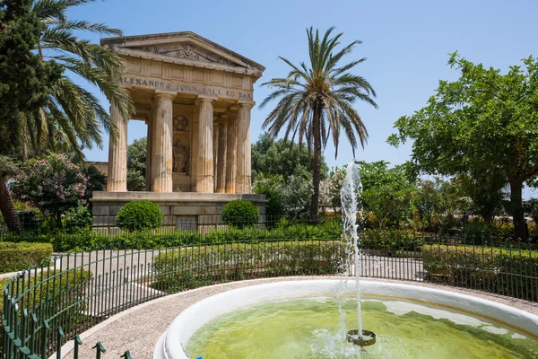 Lower Barrakka Gardens i Valletta — Stockfoto
