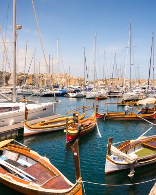 achts ve çevre Valletta bay tekneler