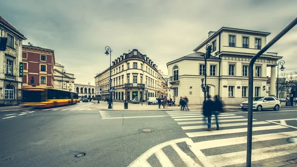 Δρόμους και τα κτίρια της Βαρσοβίας — Φωτογραφία Αρχείου