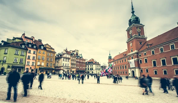 Slottsplassen i Warszawa – stockfoto