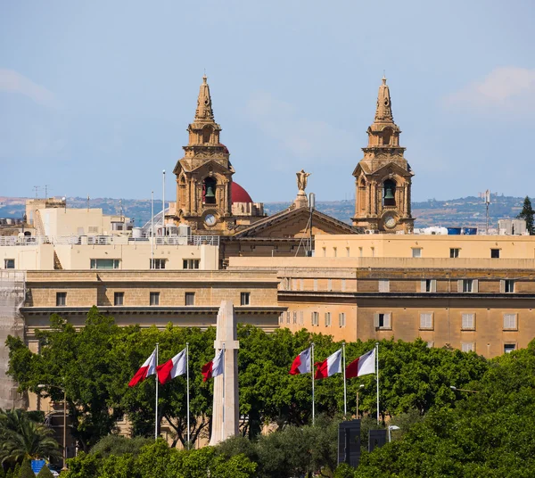 Top of the St. Johns Co-Cathedral in Valletta — Stock Photo, Image