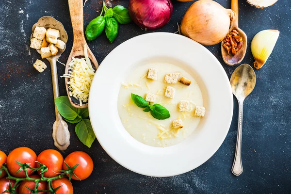 Zwiebelsuppe — Stockfoto