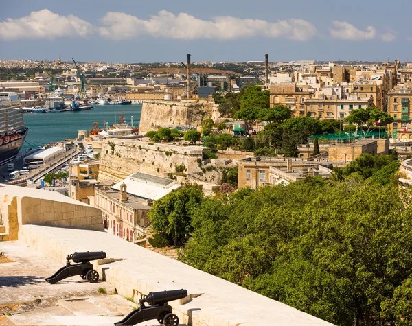 Vista sobre Valletta do mar — Fotografia de Stock