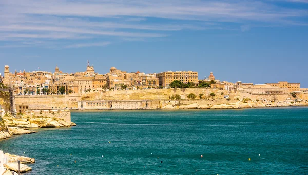 Widok na Vallettę z morza — Zdjęcie stockowe