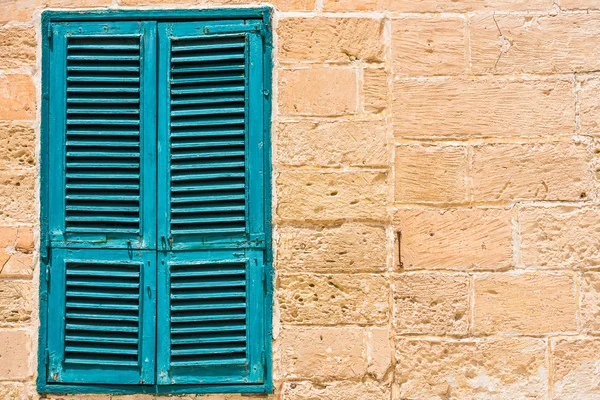 White wooden window shutters — Stock Photo, Image