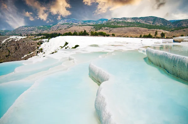 Türkiye'deki Pamukkale — Stok fotoğraf