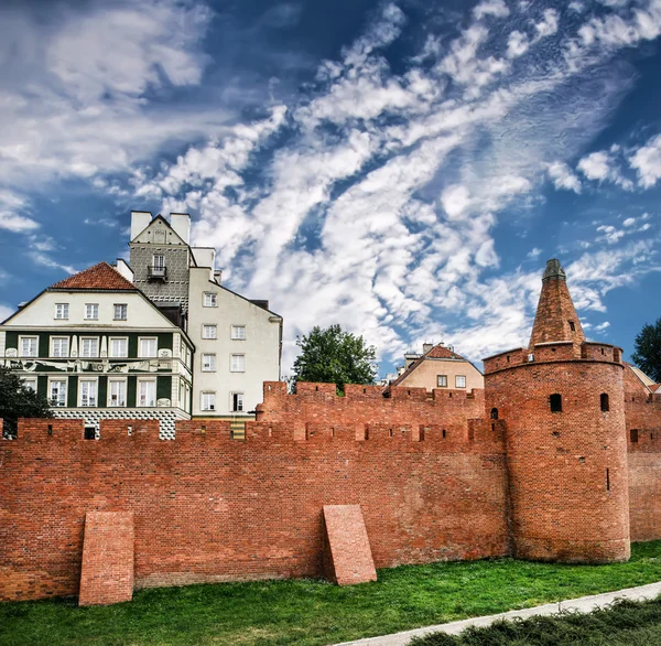 Barbacan in Warschau — Stockfoto