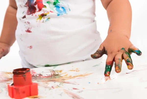 아이의 손 및 색상 — 스톡 사진