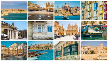 Malta mimari detaylar ve manzaraları