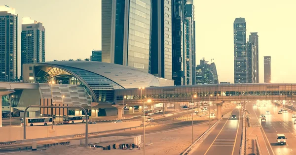 Straat in Dubai — Stockfoto