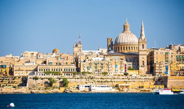 Vista de Valletta do mar — Fotografia de Stock