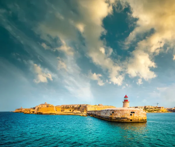 Faro di Sant'Elmo a La Valletta — Foto Stock