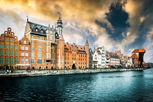 Historické město Gdaňsk — Stock fotografie